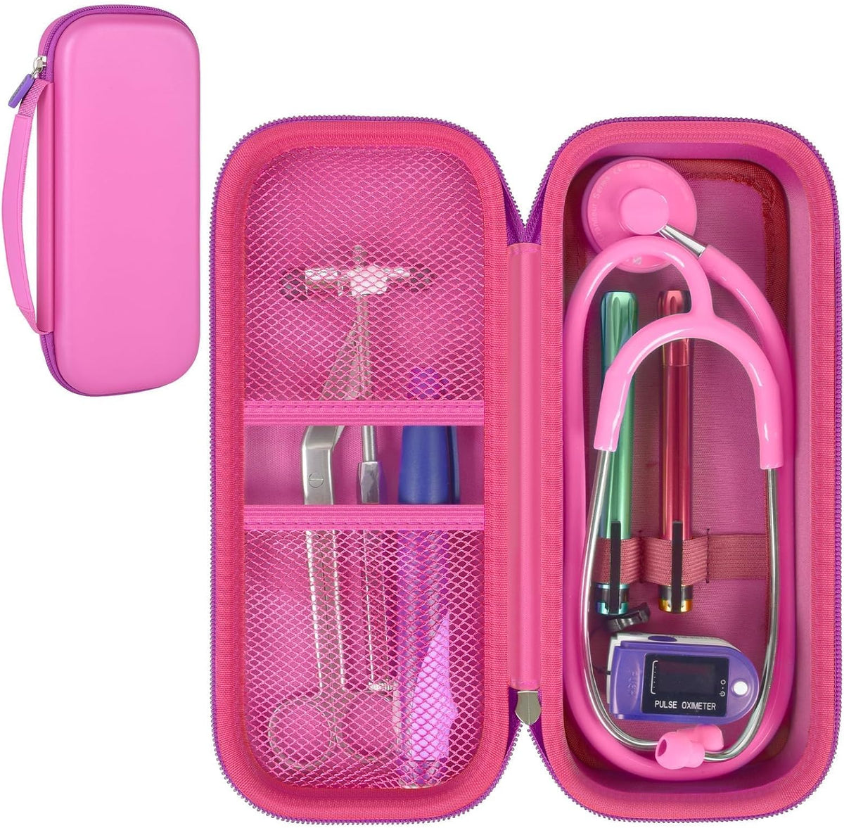 Stethoscope Case for 3M Littmann Classic III/Cardiology IV,Blackflower