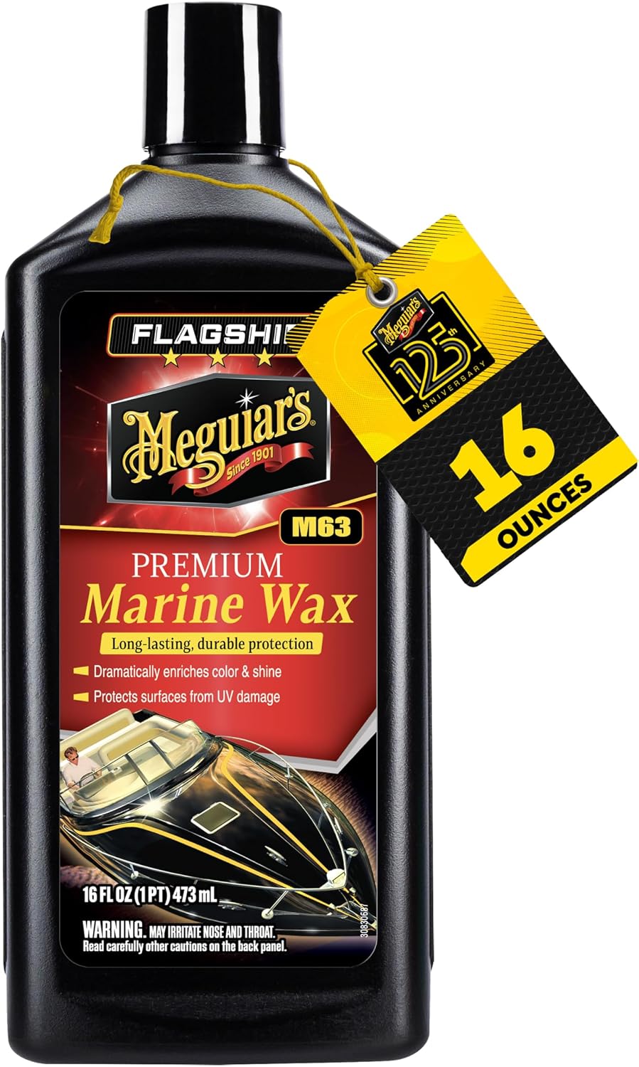 Meguiar's M63 Flagship Premium Marine Wax, 32oz