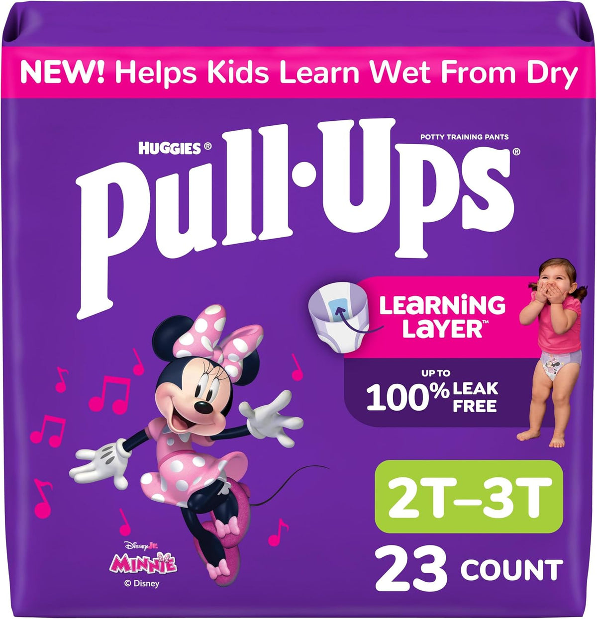 Pull-Ups Girls' Potty Training Pants, Size 3T-4T, 112 Count
