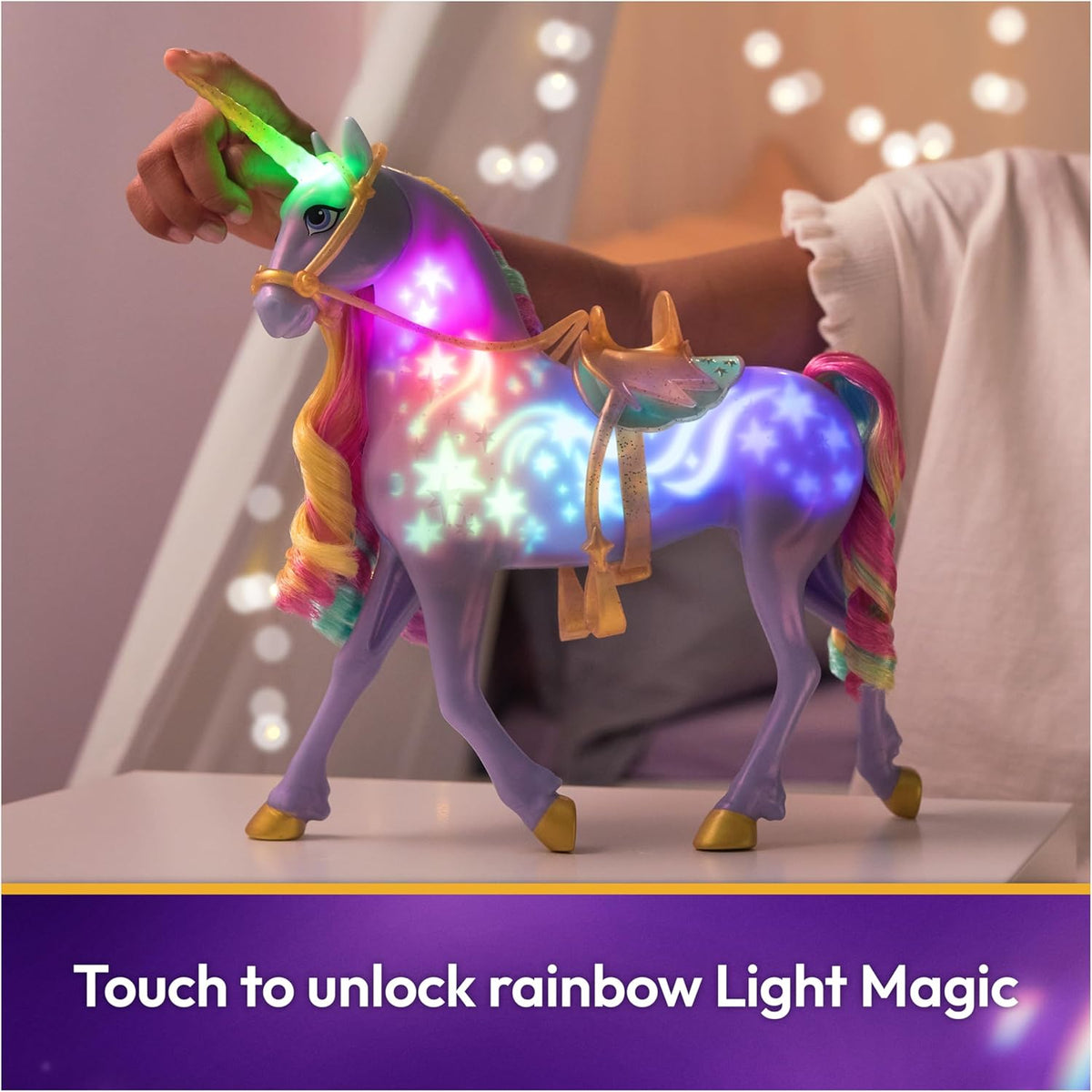 Unicorn Academy Rainbow Light-up Wildstar, Dolls & Unicorn Toys, Ages 4+