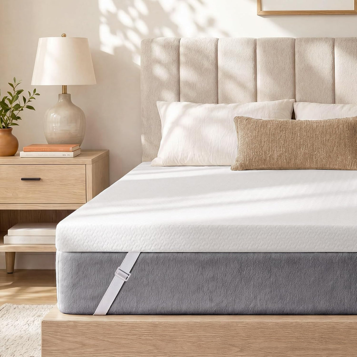 Czpalo 3 Inch Twin XL Cooling Gel Memory Foam Mattress Topper