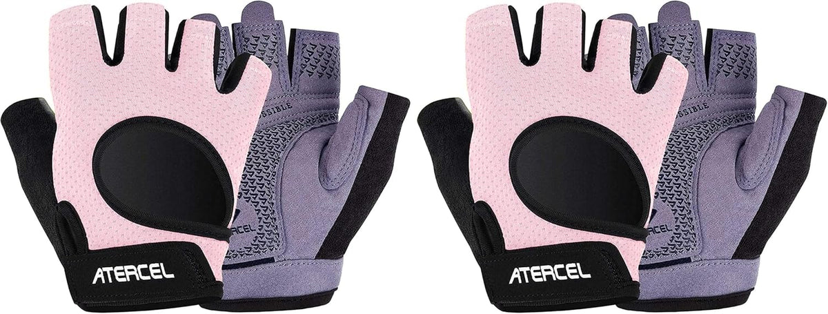 ATERCEL Weight Lifting Gloves Full Palm Protection, Workout Gloves for Gym, Cycling, Exercise, Breathable, Super Lightweight for Mens and Women