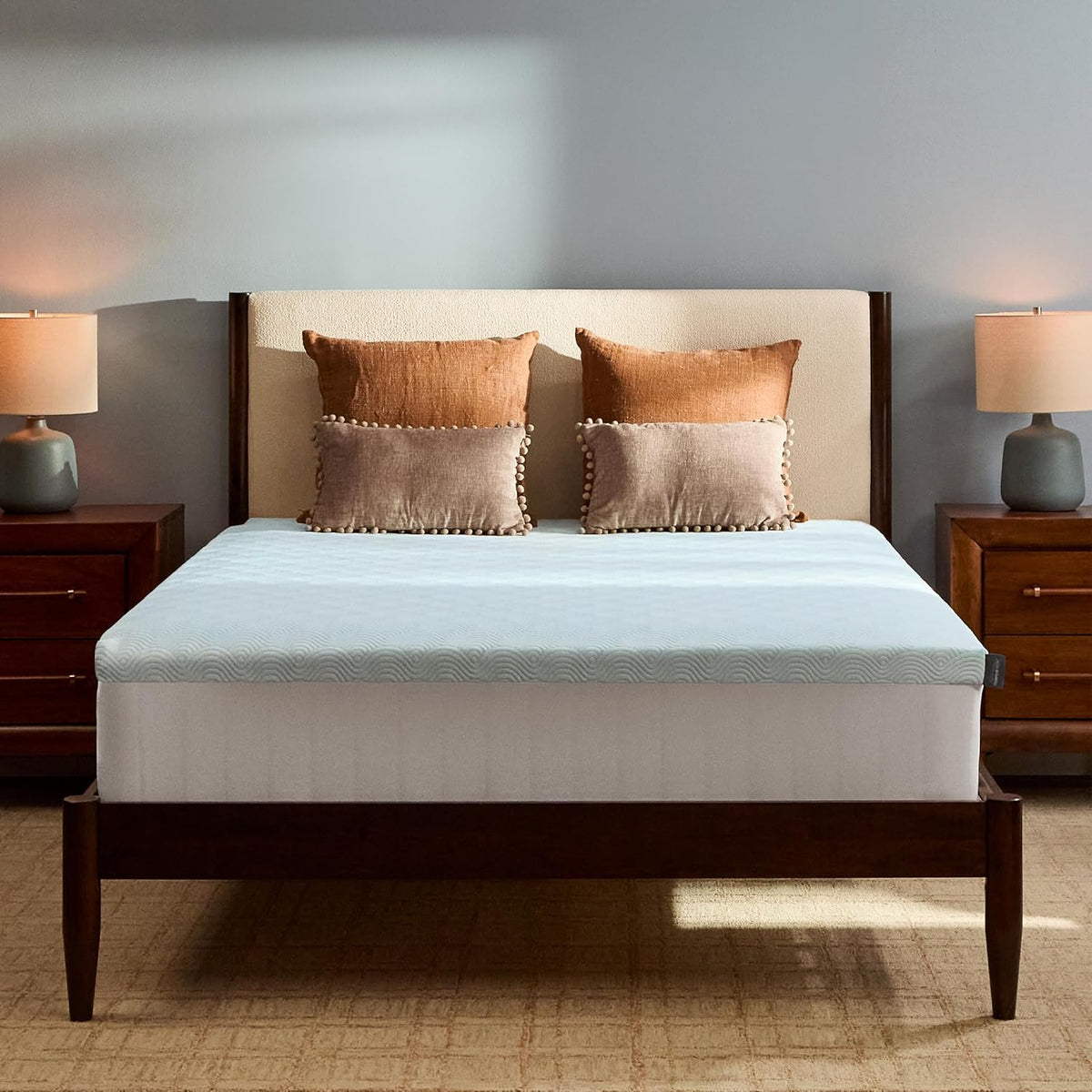 Tempur-Pedic TEMPUR-Adapt + Cooling 3-Inch King Mattress Topper Medium Luxury Premium Foam, Washable Cover, Medium Cooling Topper,white