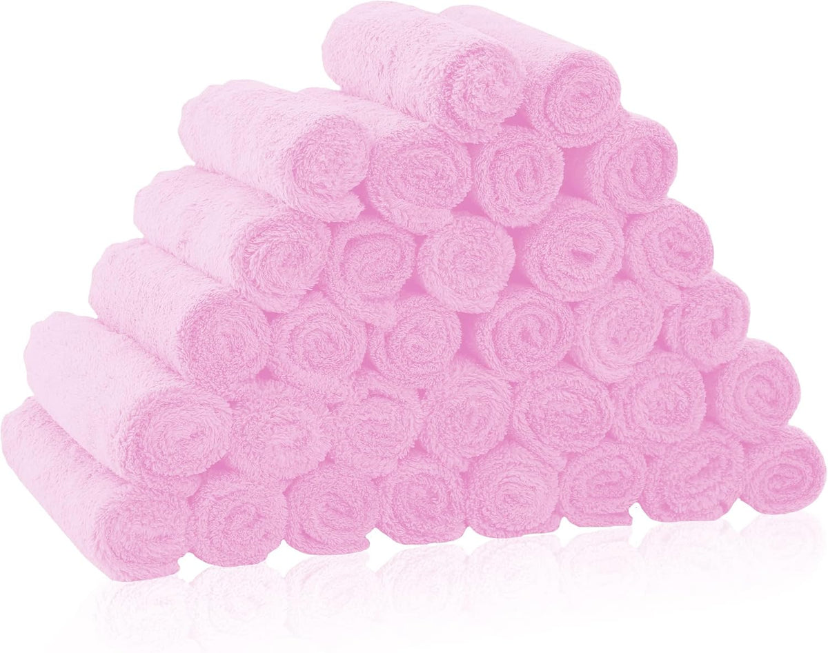 16 Pack Baby Washcloths - Luxury Multicolor Coral Fleece - Extra Absorbent and Soft Wash Clothes for Newborns, Infants and Toddlers - Suitable for Sensitive Skin and New Born - Baby Shower, 10x10 Inch