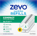 Zevo Compact Flying Insect Trap for Gnats & Fruit Flies, 1 Base & 3 Refills