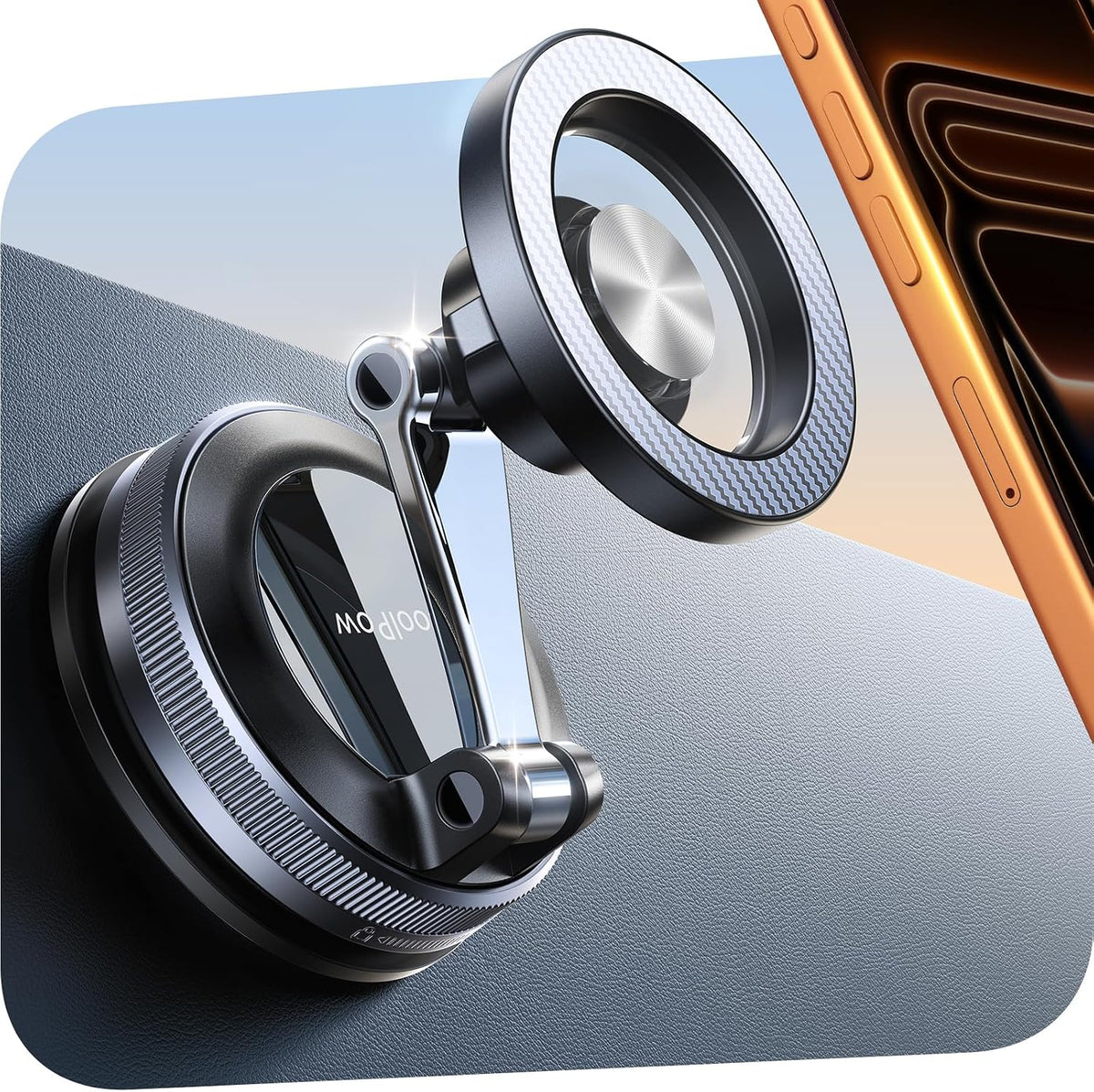 Coolpow for MagSafe Car Mount【Windshield+Vent+Dash】Magnetic Phone Holder for Car Phone Holder Mount Cell Phone Holders for Your Car Accessories Suction Phone Mount for Car Truck Stand for iPhone 17 16