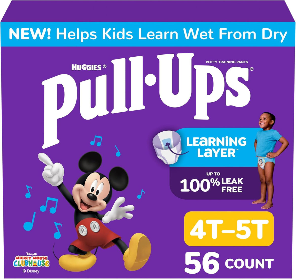 Pull-Ups Boys' Potty Training Pants, Size 3T-4T, 112 Count