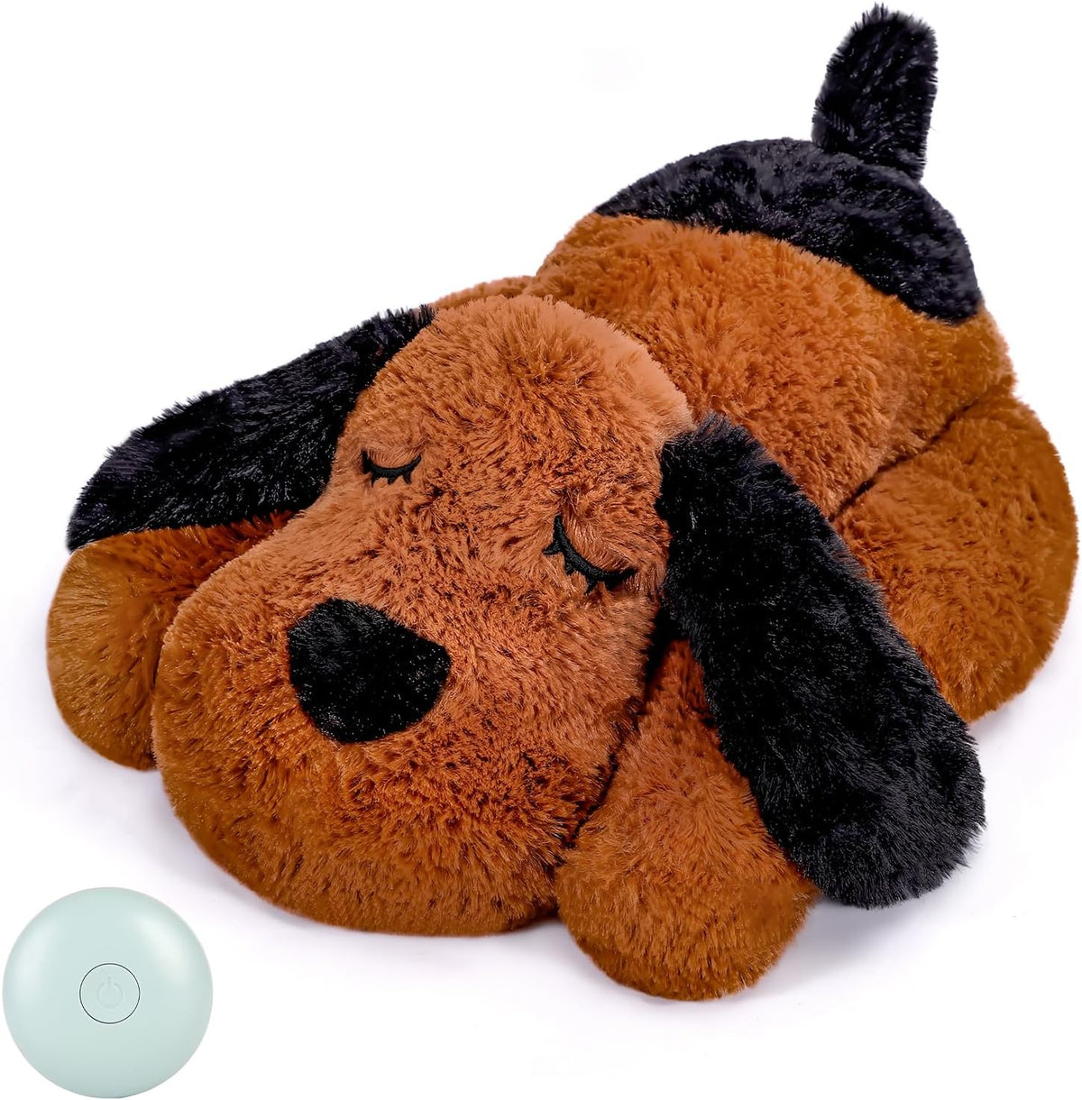 WEOK Heartbeat Puppy Toy, Comfort Cuddler Pillow, Dog Anxiety Relief Calming Aid,Heartbeat Stuffed Toy for Dogs,Puppy Heartbeat Toy Sleep Aid,Dog Heartbeat Toy for Pet