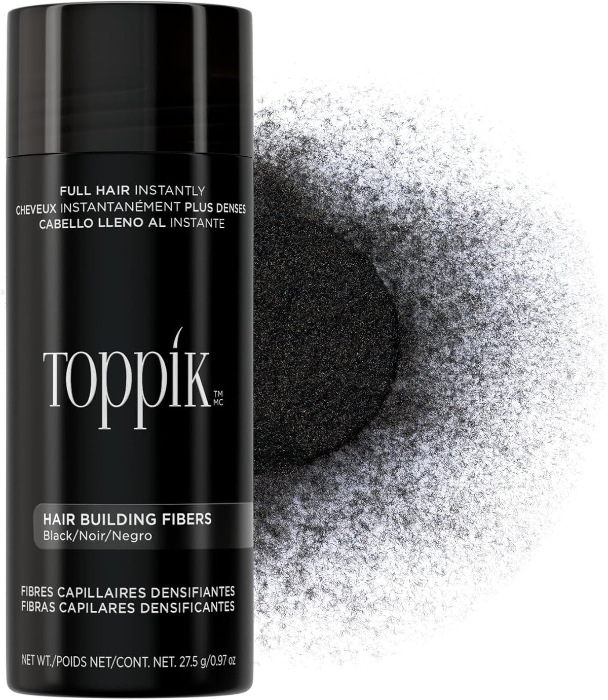 Toppik Hair Building Fibers, Fill In Fine or Thinning Hair Instantly Thicker, Fuller Looking Hair 9 Shades,4 size options