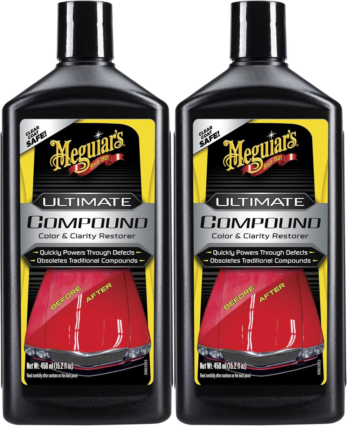 Meguiar's Ultimate Compound, Pro-Grade Car Scratch Remover, 15.2 Oz