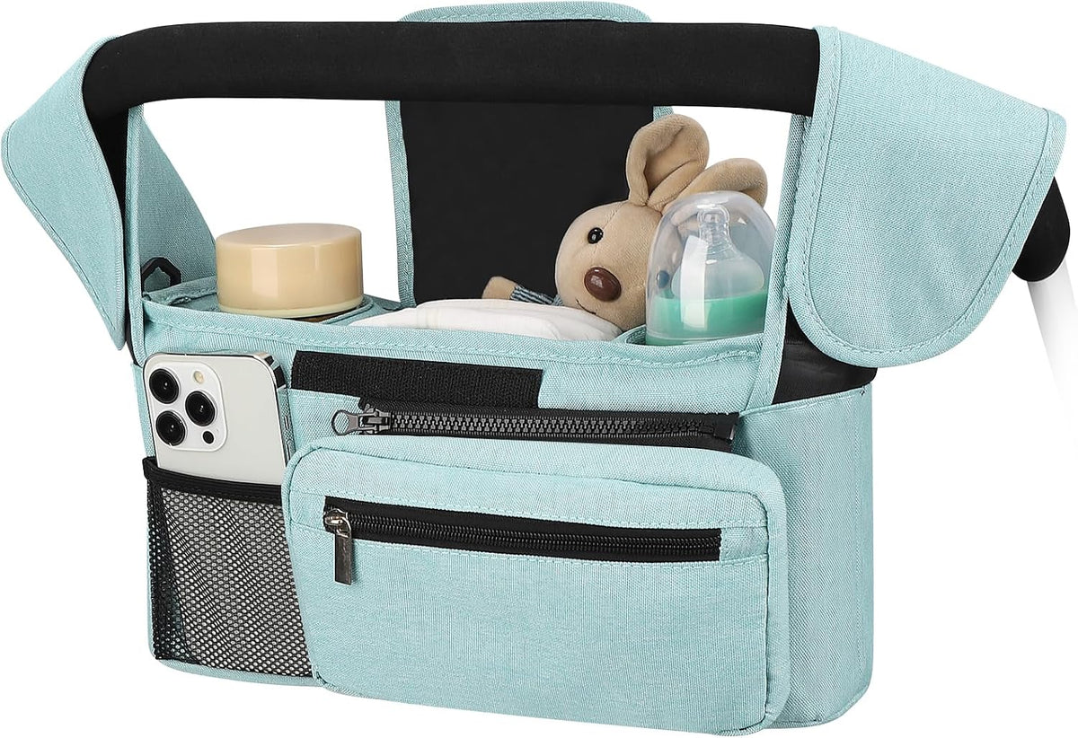 Accmor Universal Stroller Organizer with Insulated Cup Holder