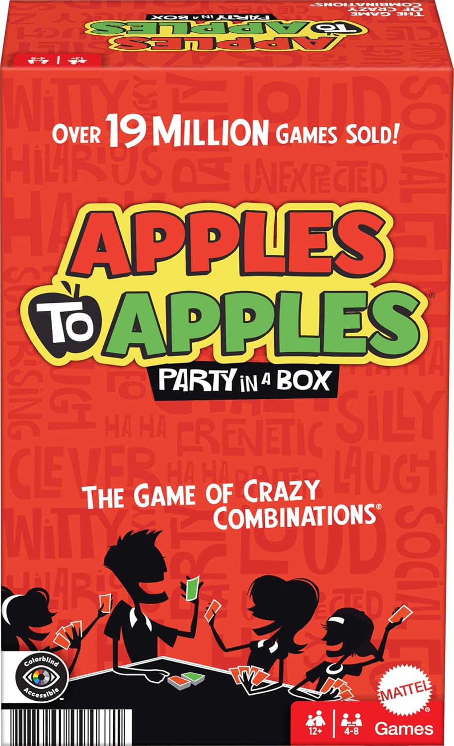 Mattel Games Apples to Apples Game of Comparisons for Parties & Family Reunions with 500+ Cards for 4 to 8 Players