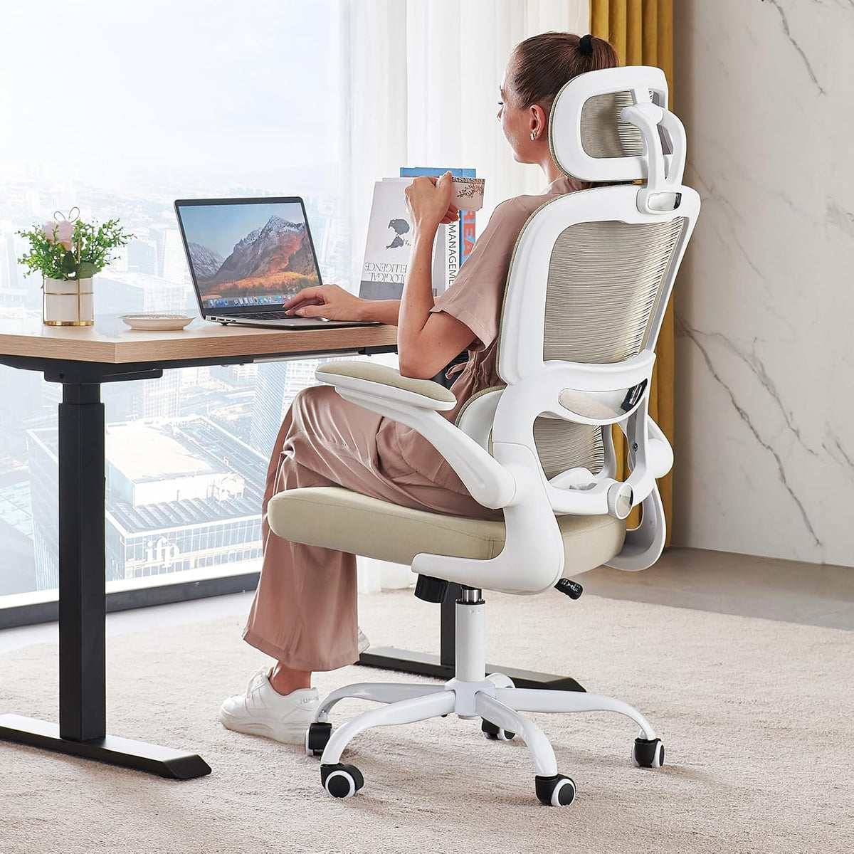 TRALT Office Chair Ergonomic Desk Chair - Gaming Chair with Lumbar Support