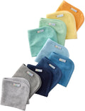 Butterblu River 10-Pack Baby Terry Washcloths 100% Organic Cotton Absorbent for Baby and Toddler Boys & Girls, Sunny Pink Rainbow, One Size