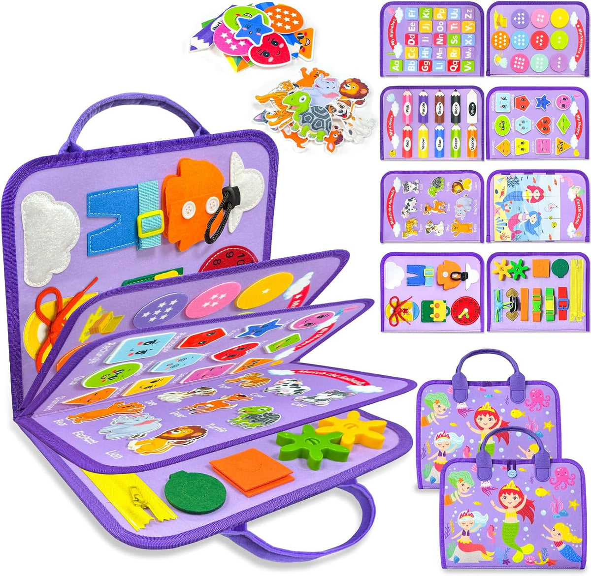 Walenty Busy Board Montessori Toys for Toddler Girl Birthday Gifts