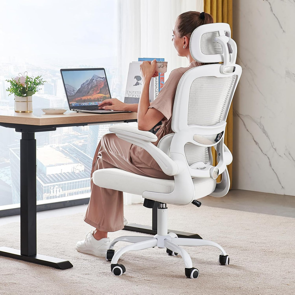 TRALT Office Chair Ergonomic Desk Chair - Gaming Chair with Lumbar Support