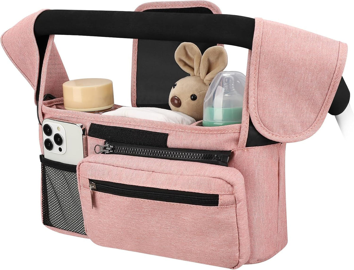 Accmor Universal Stroller Organizer with Insulated Cup Holder