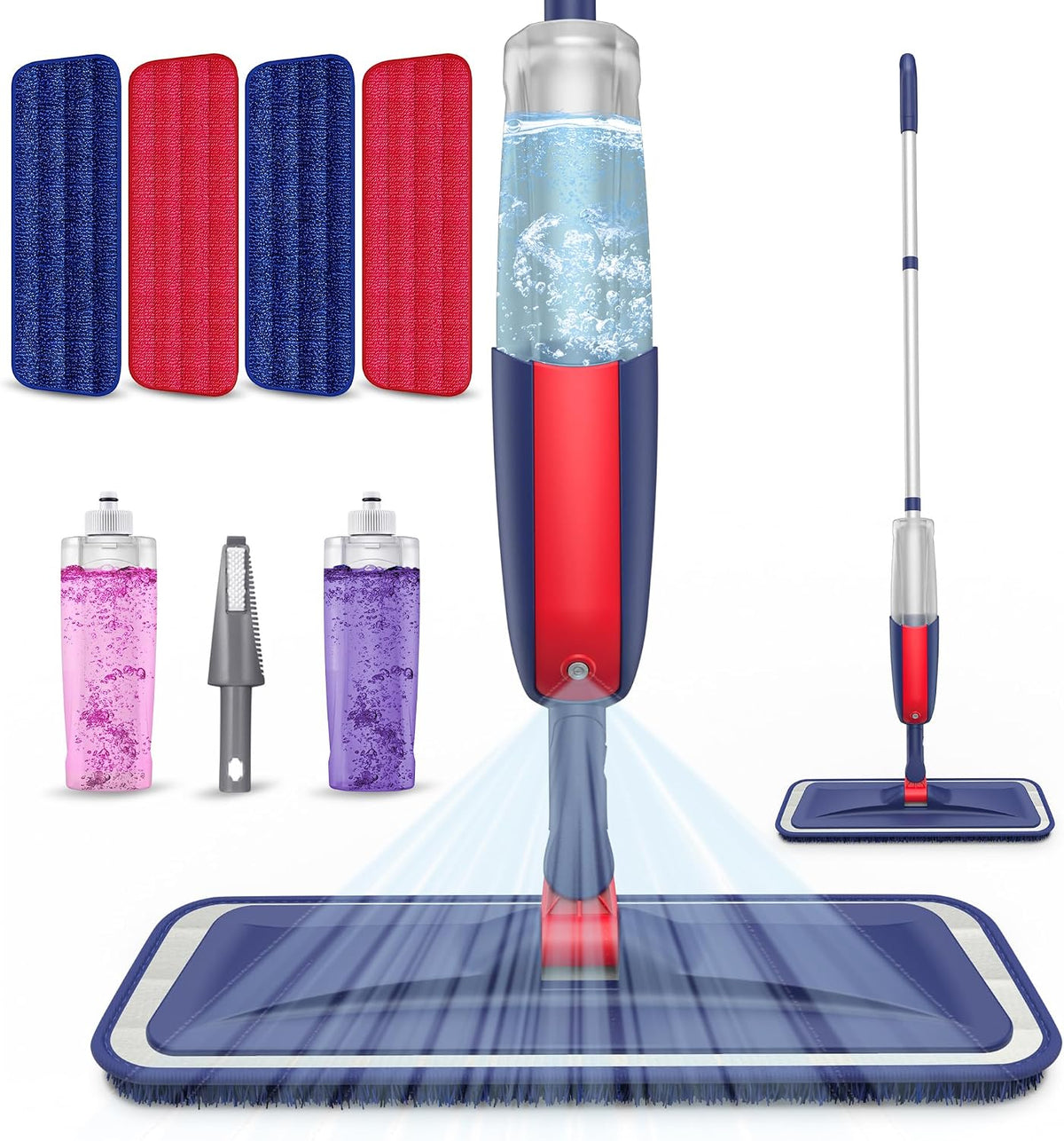 Spray Wet Mops for Floor Cleaning: Hardwood Floor Mop Refillable Dust Mop