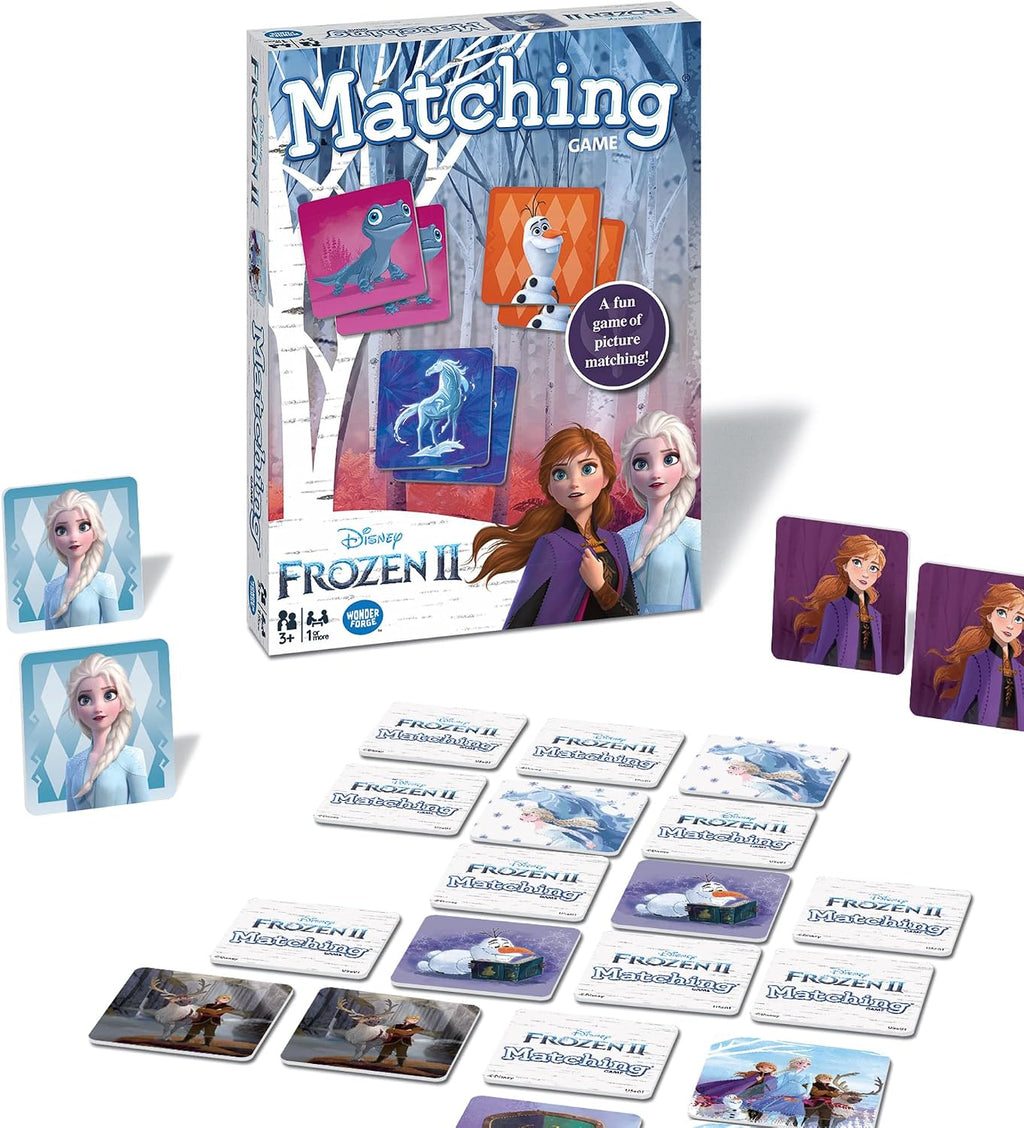 Wonder Forge Frozen 2 Memory Matching Game for Kids Ages 3-5 - Toddler Learning & Educational Toys Featuring Anna, Elsa, and Olaf - Fun Disney Toys