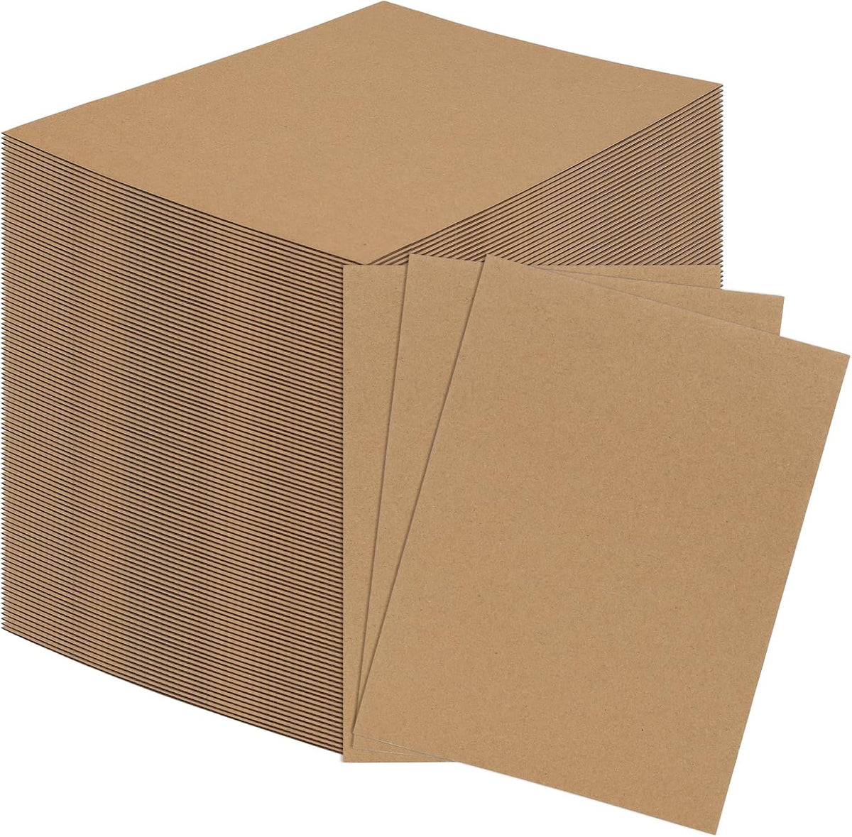 RLAVBL 50 Pack 8.5x11 Corrugated Cardboard Sheets, Flat Cardboard Inserts for Shipping, Mailing, Packing, DIY Crafts