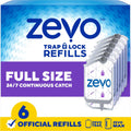 Zevo Flying Insect Trap Refill Cartridges for Fruit Flies & Gnats, 4 Count