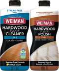 Weiman Wood Floor Polish and Restorer 32 Oz 3PC Bundle - High-Traffic Hardwood Floor, Natural Shine, Removes Scratches, Leaves Protective Layer
