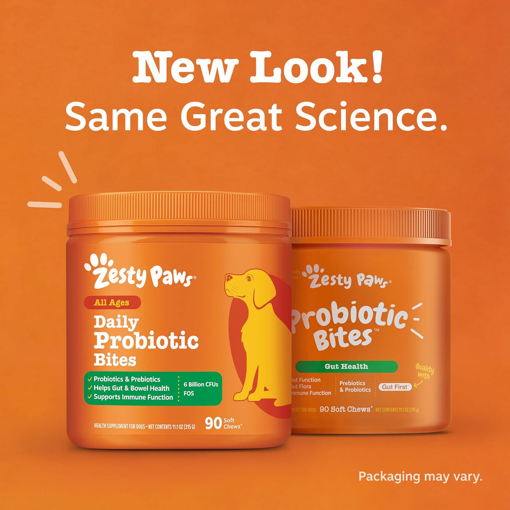 Zesty Paws Probiotics for Dogs - Gut Health for Dogs, Pumpkin, 90 Ct