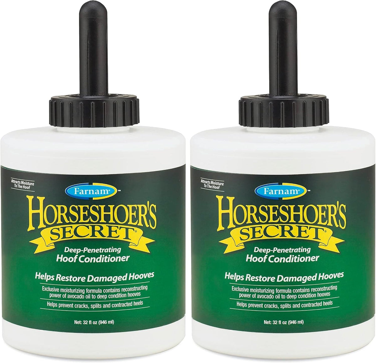Farnam Horseshoer's Secret Deep-Penetrating Hoof Oil for Horses, 32 Oz