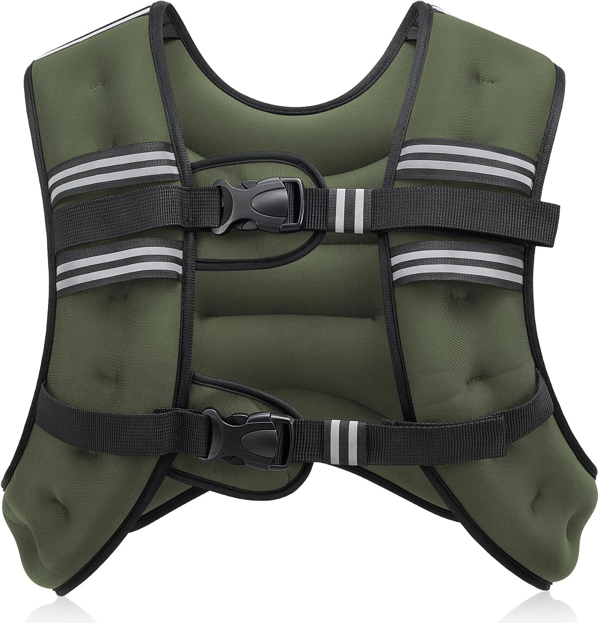 ZELUS Weighted Vest, 6lb/8lb/12lb/16lb/20lb/25lb/30lb Weight Vest with Reflective Stripe for Workout, Strength Training, Running, Fitness, Muscle Building, Weight Loss, Weightlifting