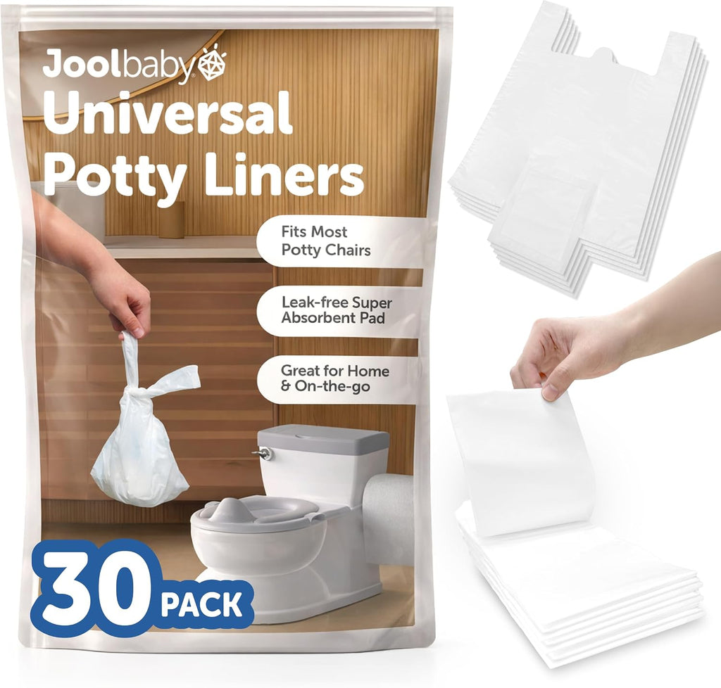Disposable Potty Liners – Universal Fit for Potty Chairs, Super-Absorbent (30 Count) – Jool Baby