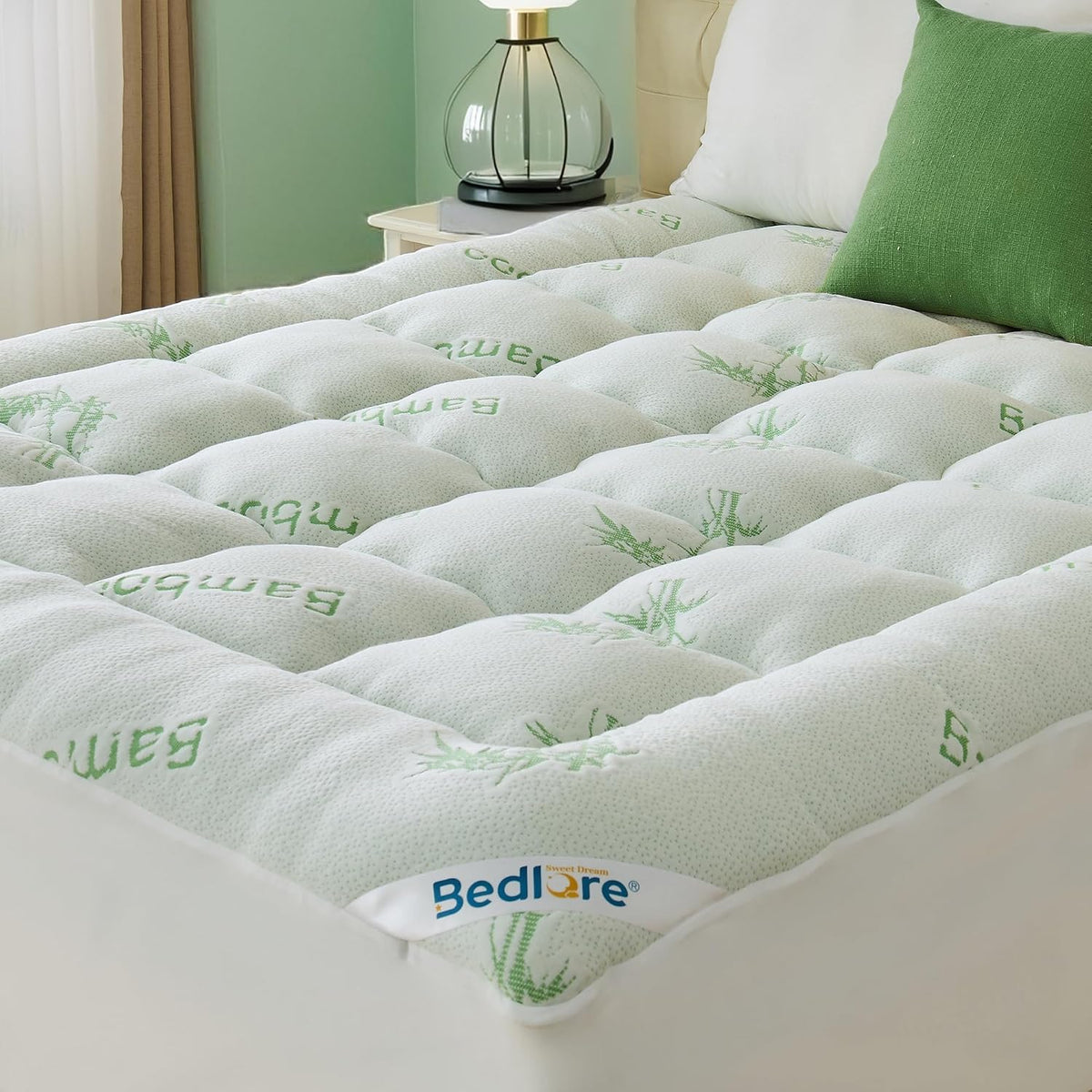 BEDLORE Queen Mattress Topper , Thick Pillow Top Mattress Pad