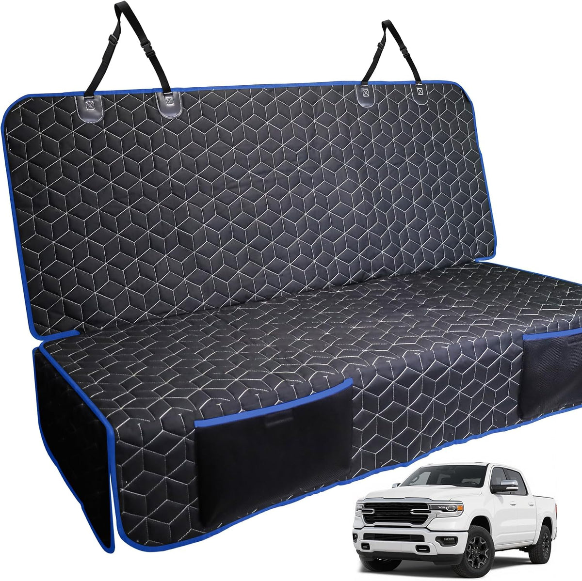 Meginc Dog Car Seat Covers for Back Seat, Bench Seat Covers for Trucks