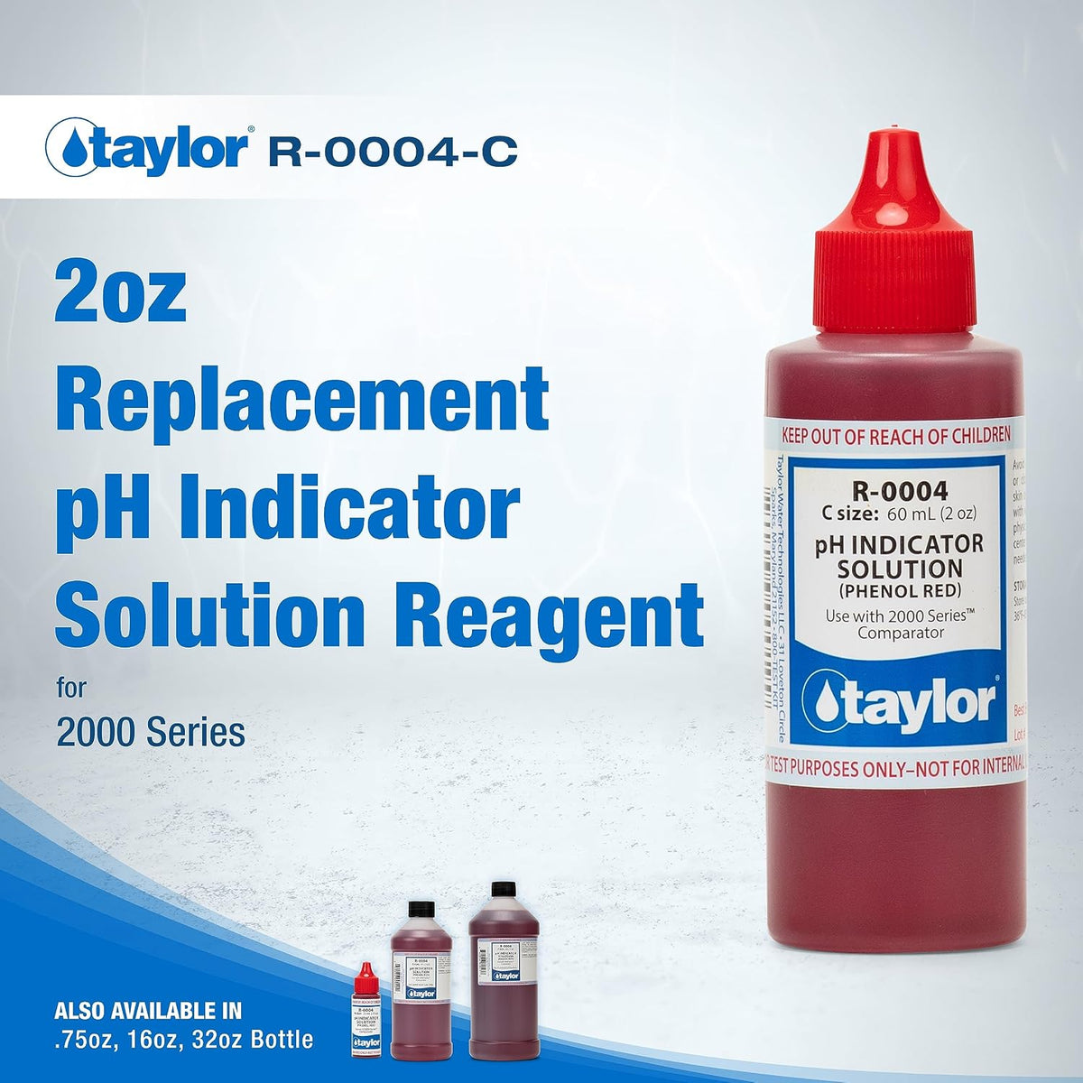Taylor Technologies R-0004 pH Indicator Reagent, 2 Ounce