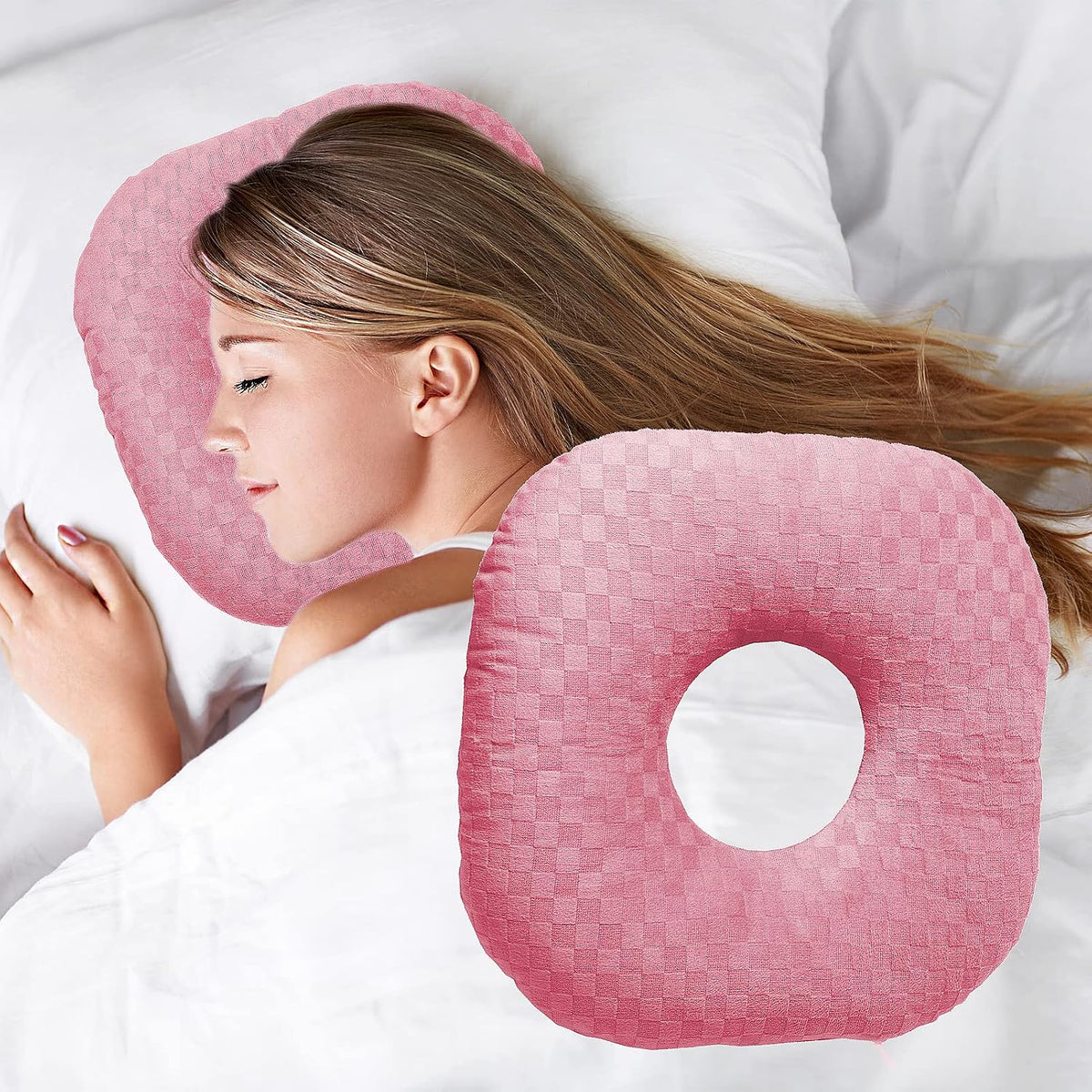 Ear Piercing Pillow with Hole for Cartilage Piercings, CNH Support