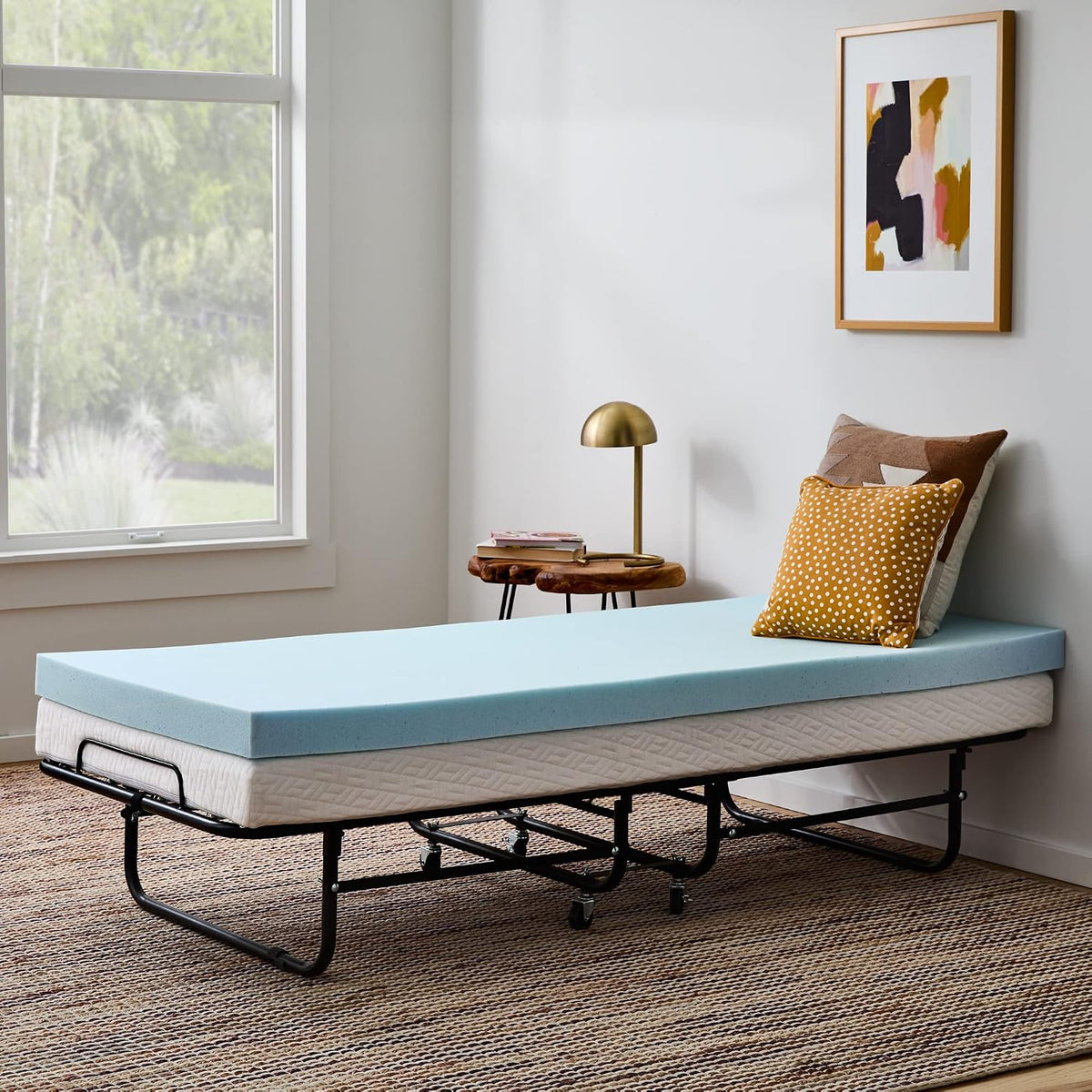 Linenspa Memory Foam Mattress Topper, Twin XL Size - 2 Inch Gel Infused Memory Foam - Plush Feel - Cooling and Pressure Relieving - CertiPUR Certified - Dorm Room Essentials