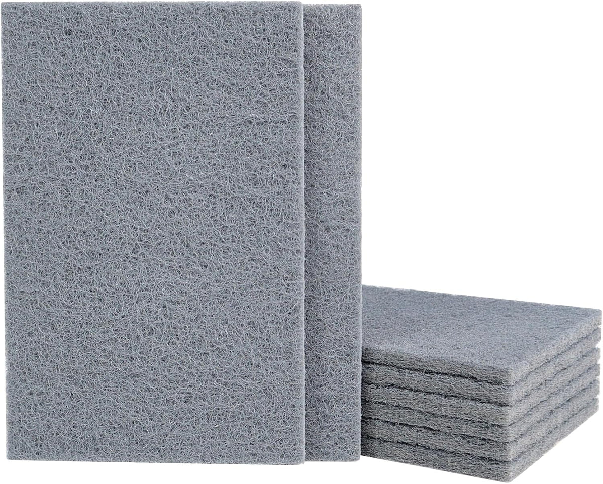 6"x9" Automotive Scuff Pad 8 Pack (7447&7448) - 4 Maroon(Fine) & 4 Gray(Ultra Fine), Wet/Dry Reusable Scuffing Pad for Paint Prep, Sanding - Auto Body, Woodworking & Handicrafts
