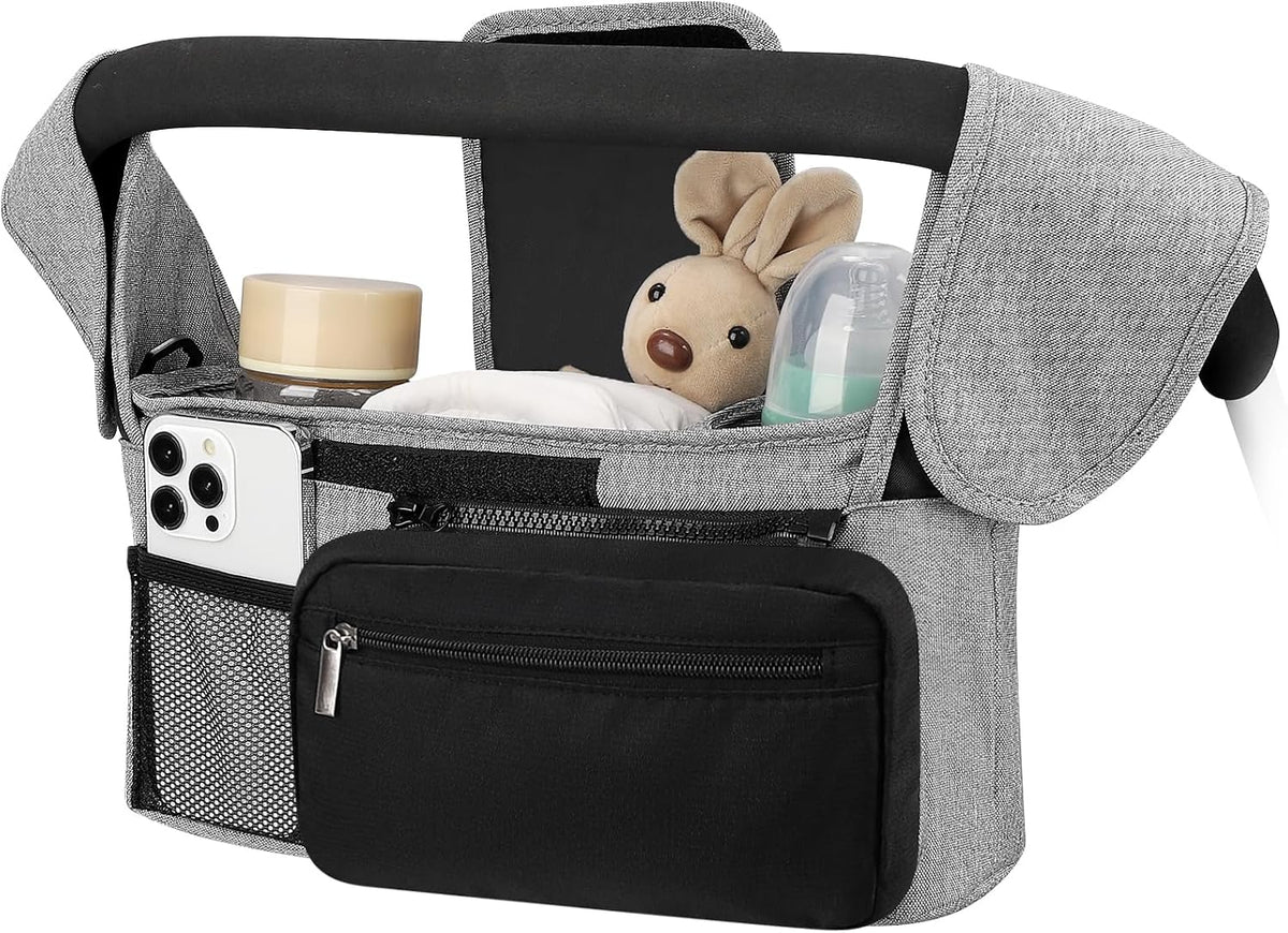 Accmor Universal Stroller Organizer with Insulated Cup Holder