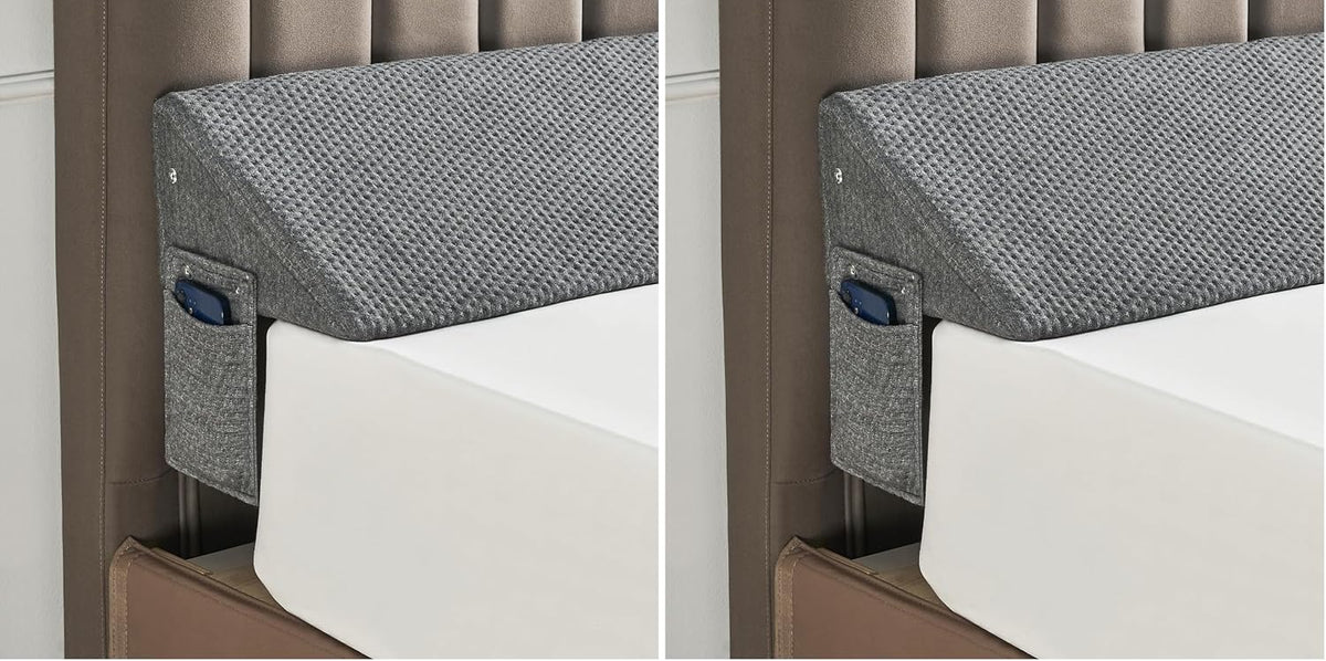 IFNOW Queen Bed Wedge Pillow(60"x6"x10"), Mattress Gap Filler 0-8", Grey