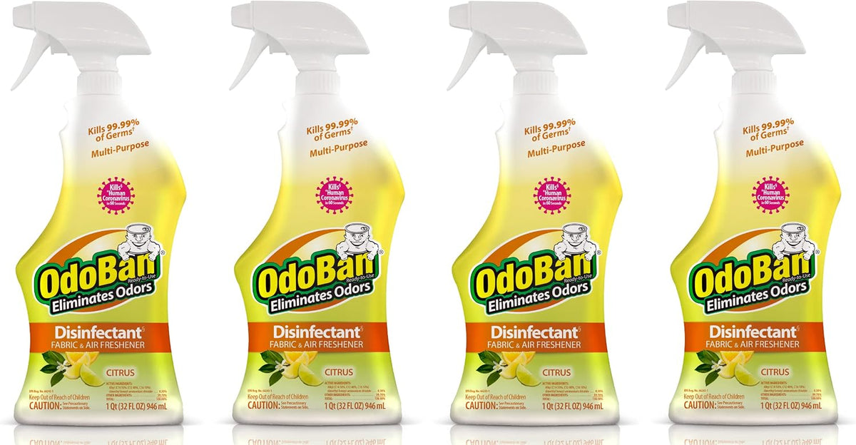 OdoBan Ready-to-Use Disinfectant and Odor Eliminator, 32 Ounce Spray Bottle, Lavender Scent