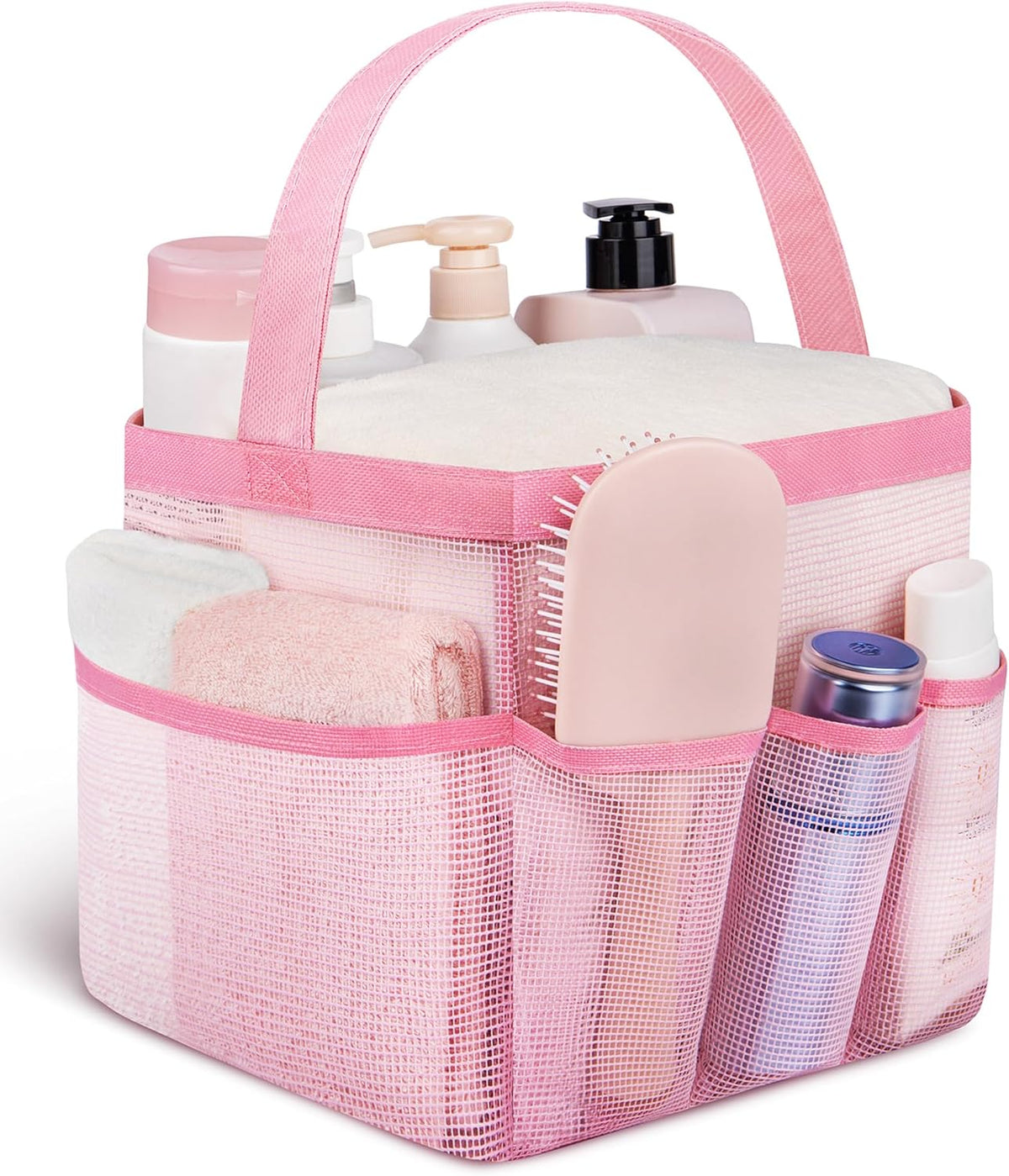 Mesh Shower Caddy Portable - 9 Pockets for College Dorm Room Essential