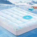 DOWNCOOL 100% Waterproof Queen Mattress Topper, Viscose Derived from Bamboo