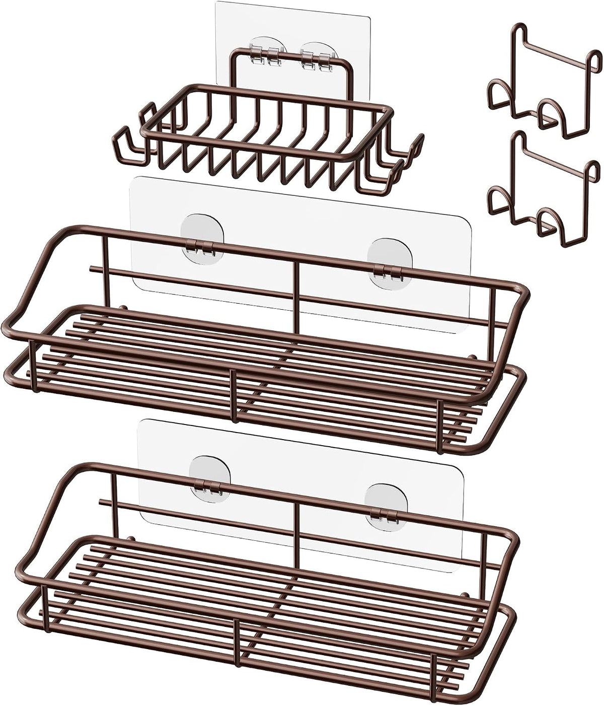 Nieifi Shower Caddy Adhesive, Shower Shelves, Shampoo Holder for Bathroom