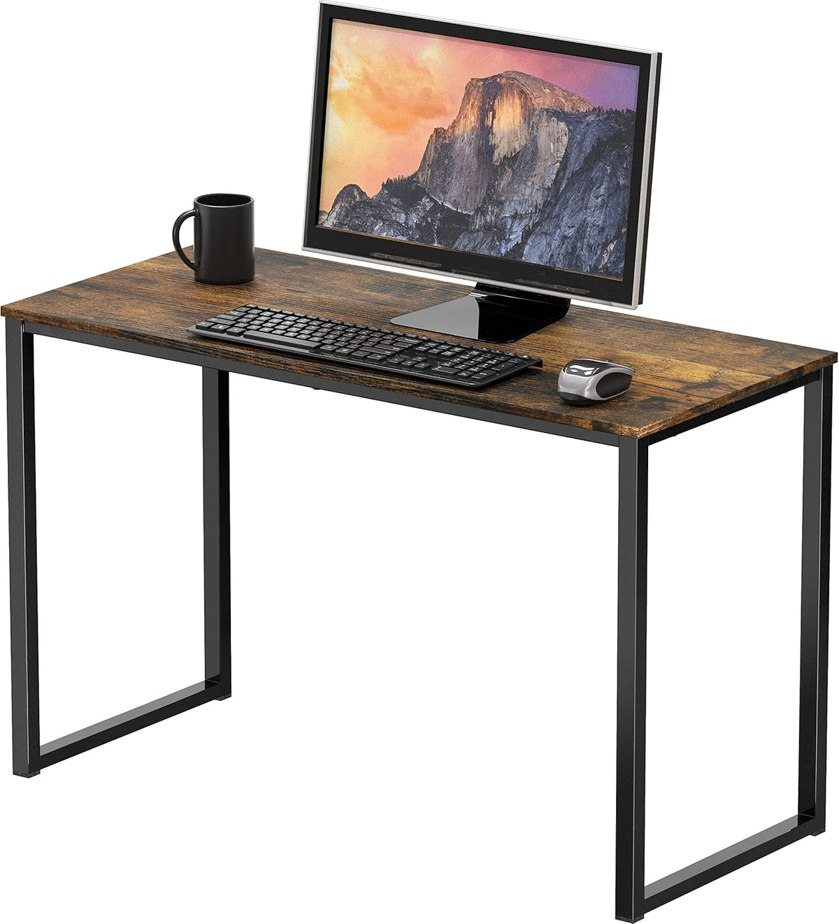 SHW Mission 40-Inch Home Office Computer Desk, Black