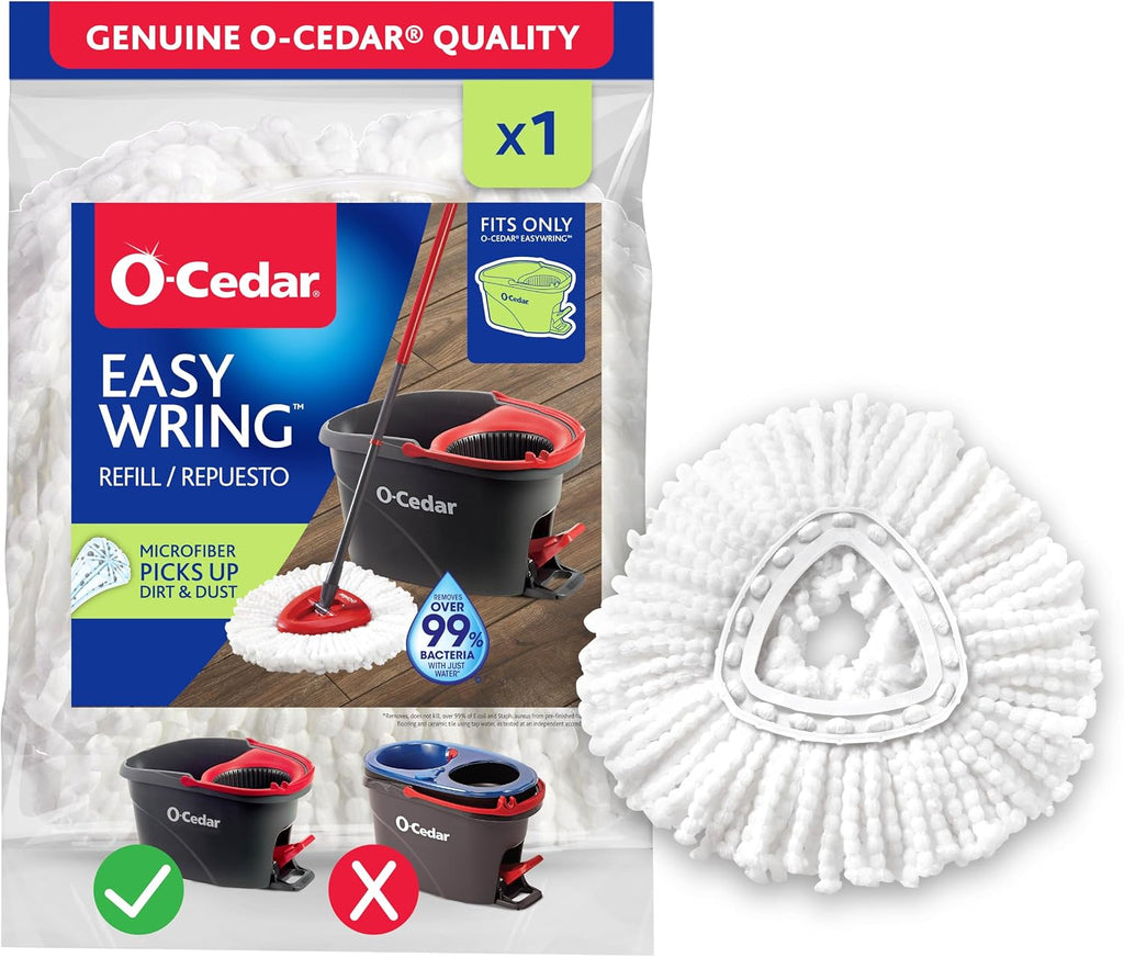 O-Cedar EasyWring Spin Mop Head Refill (Pack of 6)