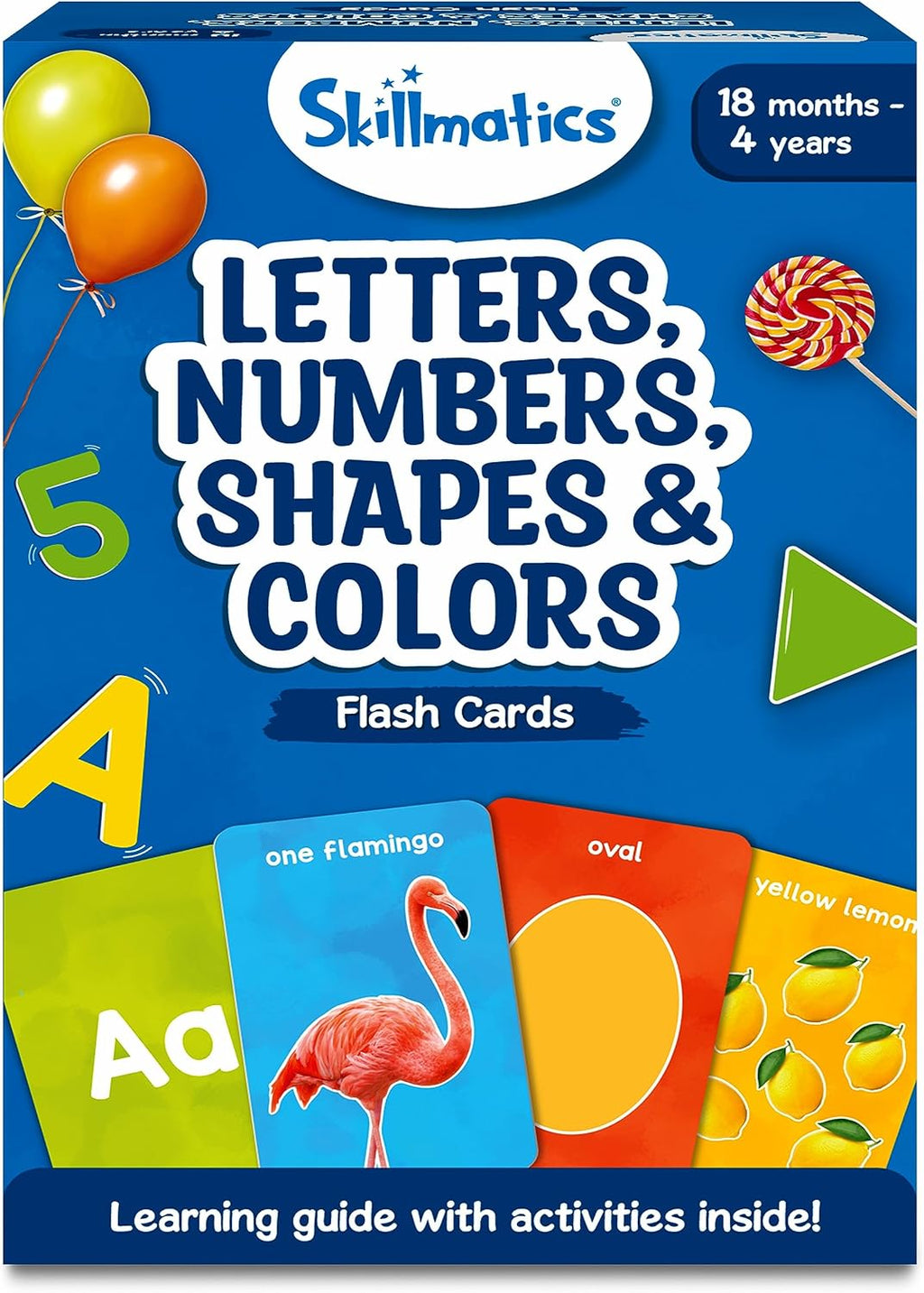 Skillmatics Flash Cards for Toddlers – Letters, Numbers, Shapes & Colors