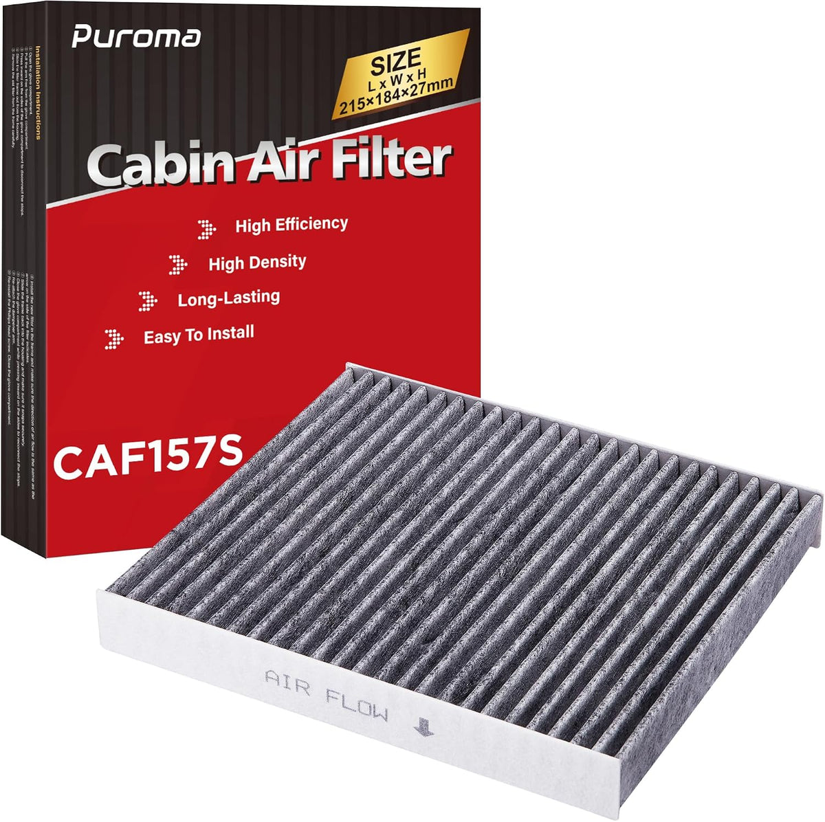 Puroma 2 Cabin Air Filter Activated Carbon for CP157 CF12157 Lexus Toyota