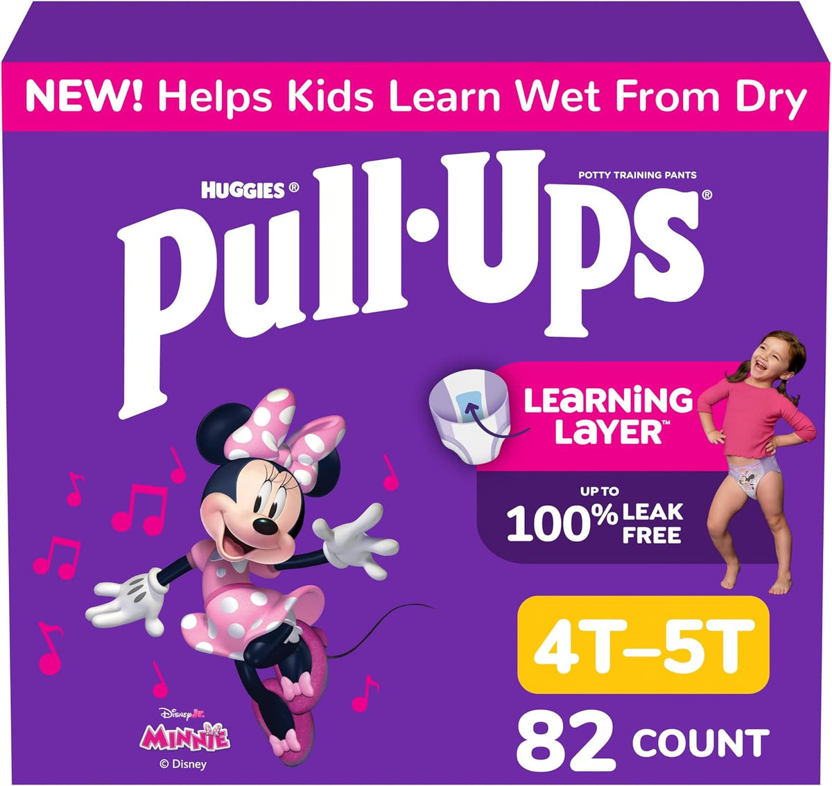 Pull-Ups Girls' Potty Training Pants, Size 3T-4T, 112 Count