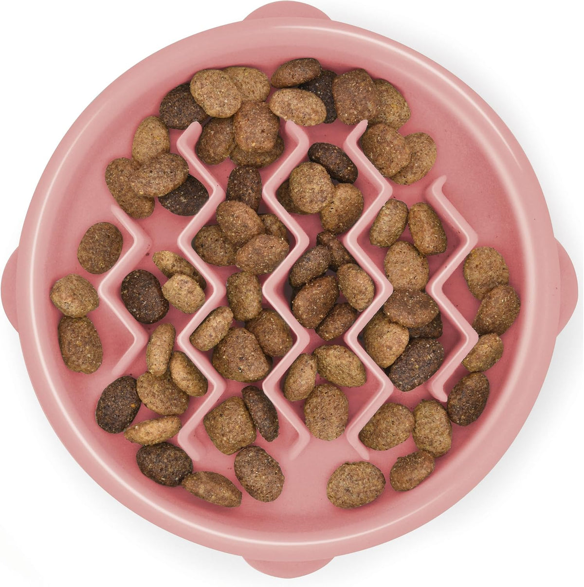 Outward Hound Fun Feeder Slo Bowl – Medium 2‑Cup Capacity, Slow Feeding, Small to Medium Dogs & Cats, Non-Slip, Turquoise, Drop Pattern | Slows Fast Eaters, Can Aid Digestion, Holds 2 Cups Dry or Wet Food, Non-Slip, Easy Clean, No BPA, Small to Medium Dog
