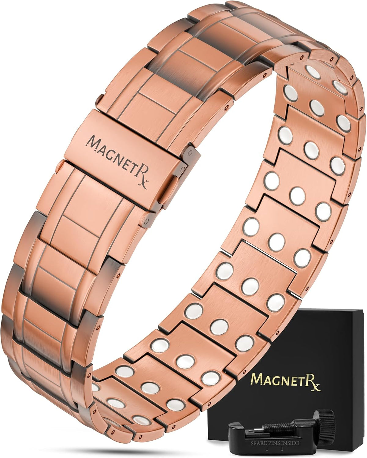 MagnetRX® EllipseMAX Copper Magnetic Bracelets for Men (Classic)