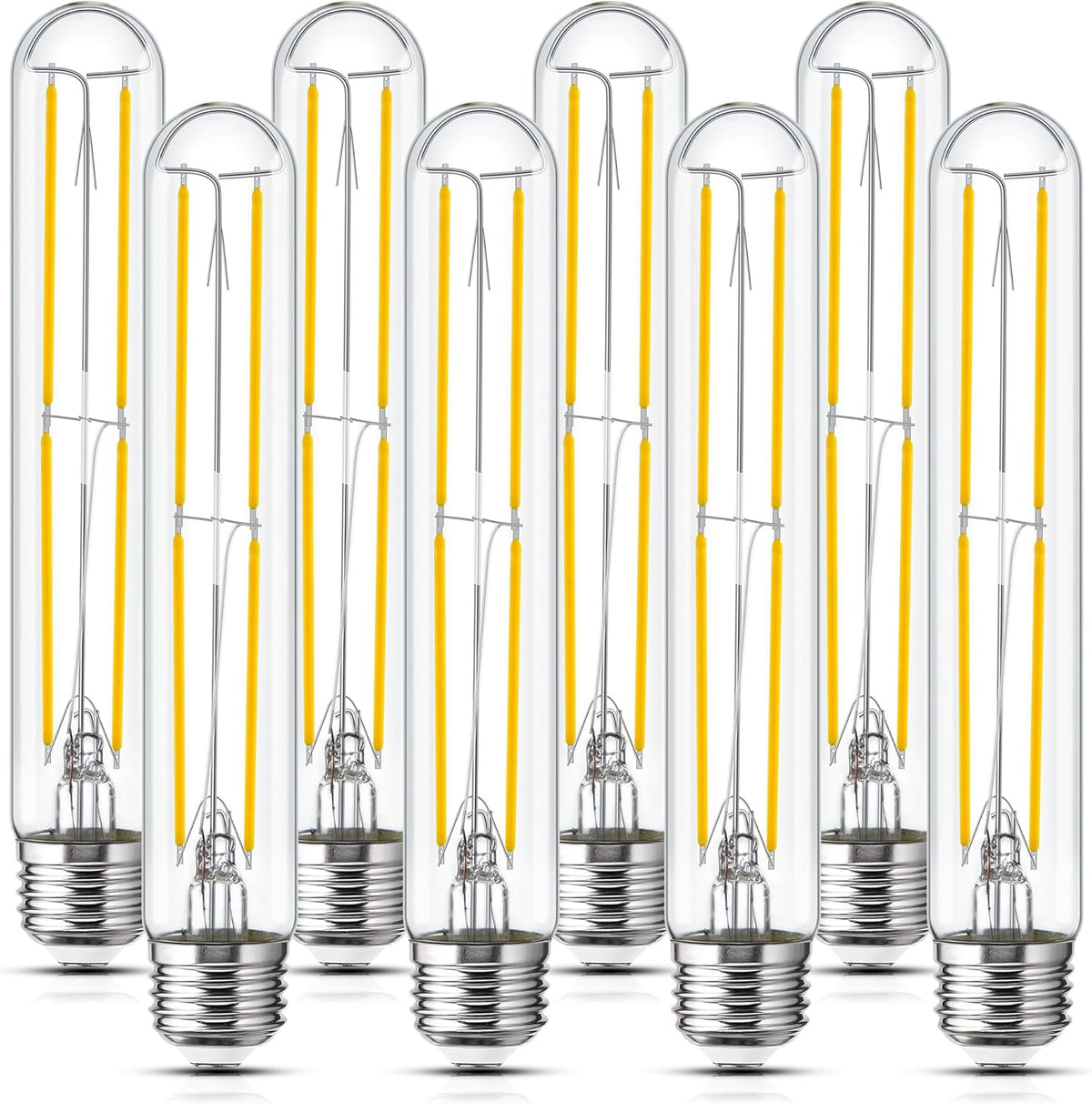 Tubular Light Bulb 7.3 Inch Dimmable T10 LED Bulb E26 6W 60 Watts